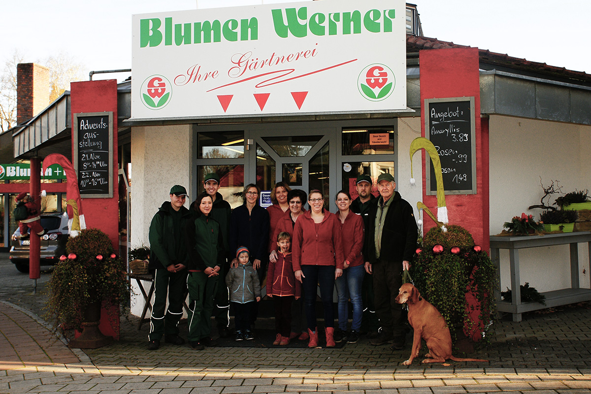 Das Team von Blumen Werner in Röthenbach