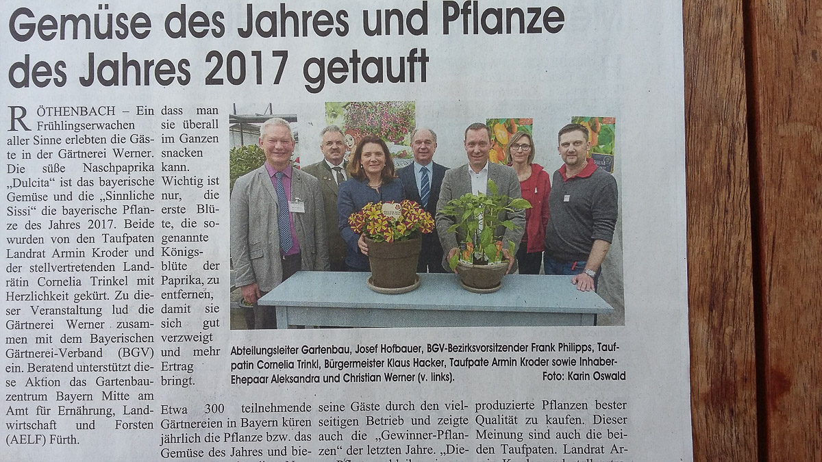 Pflanzentaufe Mittelfranken 2017